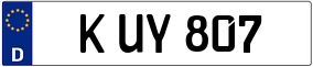 Trailer License Plate